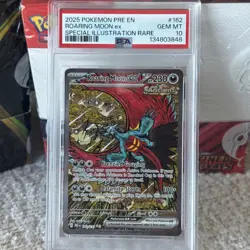PSA 10 GEM MT 💎 - Roaring Moon ex 162/131 Prismatic Evolutions SIR - Image 3