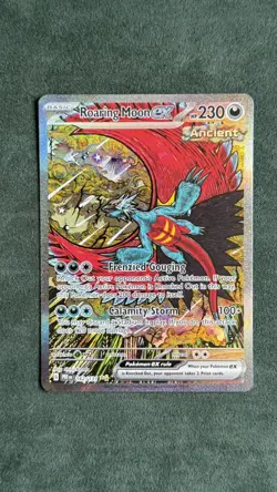 Pokemon Roaring Moon ex 162/131 NM Prismatic Evolutions Shinji Kanda SIR - Image 1