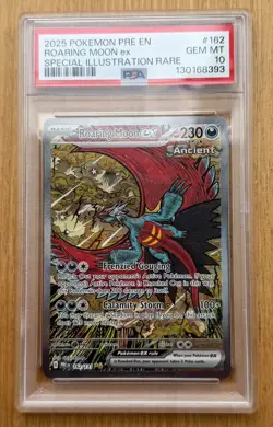 Roaring Moon ex SIR Prismatic Evolutions 162/131 PSA 10 Gem Mint - Image 1