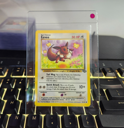 🦊✨Eevee - #51/64 - Common - Jungle (1999 Vintage) - NM (Raw) Pokemon Card - Image 1