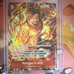 Bandai Portgas.D.Ace ST15-005 Rush Character Foil One Piece Card English - Image 1