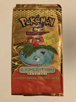 Pokemon Expedition Base Set Venusaur Empty Wrapper (No Cards) a - Image 1