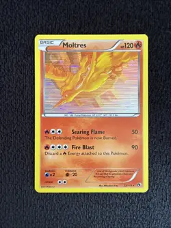 Moltres 22/113 Pokemon Legendary Treasures Holo Rare Card - Image 1