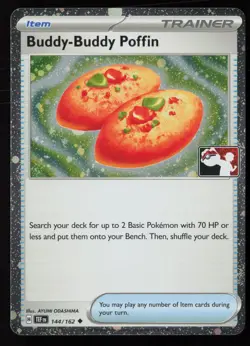 Pokemon Buddy-Buddy Poffin 144/162 Prize Pack Series Cards Cosmo Holo - NM - Image 1