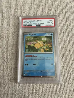 PSA 10 2025 Pokemon TCG MEP Psyduck Promo Holo Pokemon Card 007 EN - Image 3