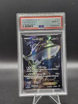 2016 POKEMON STEAM SIEGE M STEELIX EX #108 FULL ART PSA 10 GEM MINT #118288949 - Image 1