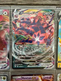 Pokemon TCG 8 Card Lot Charizard Mewtwo EX Giratina VSTAR NM Raw Cards - Image 4