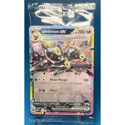Umbreon EX Prismatic Evolutions Sealed/STAMPED Surprise Box Promo Card #060/131 - Image 1