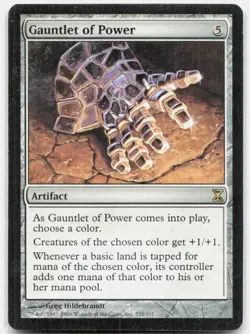 Gauntlet of Power 255 Rare Time Spiral Magic: The Gathering Lightly Played - Image 1