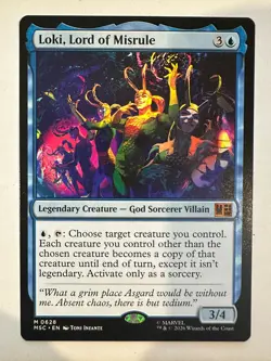 MTG Loki, Lord of Misrule Regular Marvel Super Heroes 628 NM - Image 1