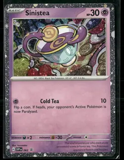 Pokemon - Sinistea 062 Black Star Promo COSMOS HOLO NM SWIRL - Image 1
