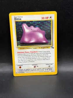 Pokemon Ditto 3/62 Fossil Holo - Image 1