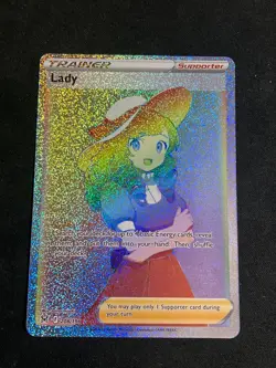 Pokemon Lady 208/196 Rainbow Rare SR SWSH Lost Origin Full Art Holo NM ENGLISH - Image 1