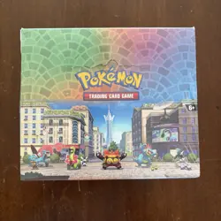 Pokemon TCG Lumiose City 10 Mini Tin Display Box - Factory Sealed - Image 1