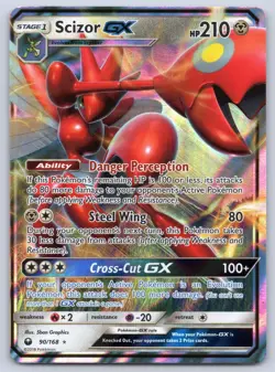 Scizor GX 90/168 Celestial Storm Holo Pokemon NM - Image 1