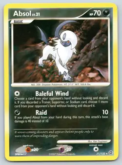 Absol 21/132 Secret Wonders Pokemon LP - Image 1