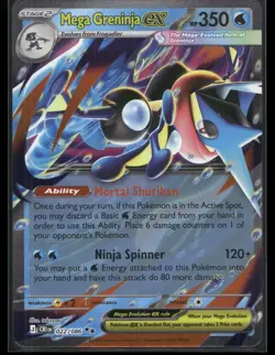 Mega Greninja ex 022/086 Double Rare Chaos Rising Pokemon Holo Near Mint - Image 1