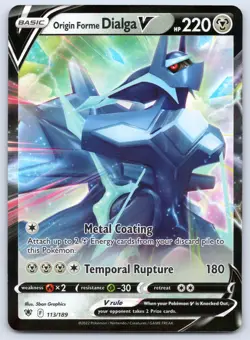 Origin Forme Dialga V 113/189 Astral Radiance Holo Pokemon NM - Image 1