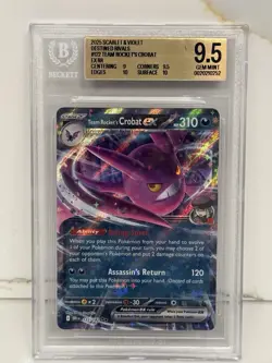 Pokemon TCG, Team Rocket's Crobat Ex 122/182 - Destined Rivals - Image 1