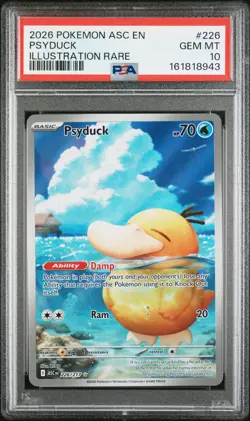2026 POKEMON ASC EN-ASCENDED HEROES ILLUSTRATION RARE #226 PSYDUCK PSA 10 - Image 1