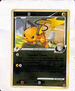 Pokemon TCG Raichu GL 31/111 Rising Rivals Reverse Holo Rare 80 HP Eng 2009 - Image 1