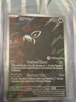 STAMPED Pokemon TCG Zarude Pokemon Center Promo Pitch Black #088 - Image 1