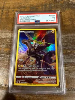 POKEMON 2022 Brilliant Stars Full Art ZEKROM #TG05 PSA 7 Near Mint - Image 1