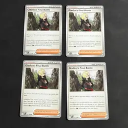 4x Gladion's Final Battle 075/084 ME: Pitch Black Pokemon Playset NM - Image 1