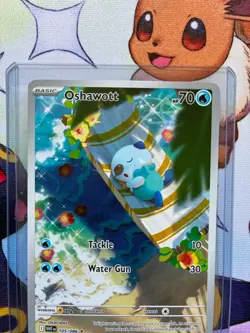 Oshawott 105/086 Pokemon White Flare Holo Illustration Rare - Image 2