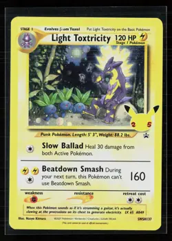 Light Toxtricity SWSH137 Holo Sword & Shield Black Star Promo Pokemon LP - Image 1