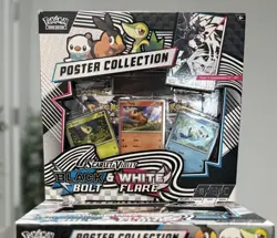 Pokemon TCG Unova Poster Collection Black Bolt White Flare- Shipped Same Day - Image 1