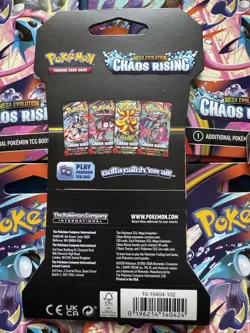 Lot of (10) Pokemon TCG : Chaos Rising Booster pack sleeved - Image 2