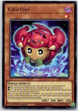 Griffoh CORI-EN004 Ultra Rare YUGIOH 1st Edition Near Mint - Image 1