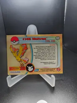 Topps Pokemon MOLTRES #146 Blue Logo Non Holo TV Animation Edition - Image 2