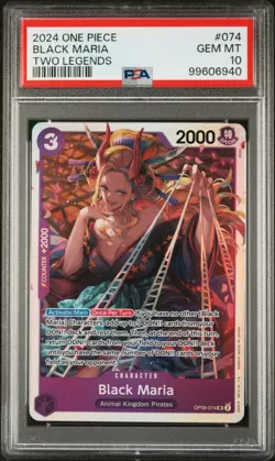 2024 One Piece Two Legends #074 Black Maria PSA 10 Card GEM MINT TRUSTED SELLER! - Image 1