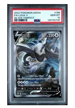 Pokemon Lugia V Silver Tempest Full Alt Art #186 PSA 10 Chaser/Mystery Pack - Image 1