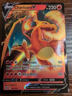 Pokemon TCG Swsh09 Charizard v Holo Ultra Rare Card 017/172 NM - Image 1