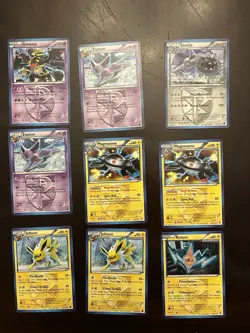 Lot Of 9 Various Team Plasma Pokemon Cards - Image 1