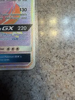 Pokemon Tyranitar GX Card 223/214 Sm-Lost Thunder Secret Rainbow Holo Rare Mint - Image 2