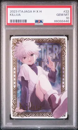 PSA10 Killua Zoldyck HUNTER×HUNTER Itajaga SP-22 Wafer Card - Image 2