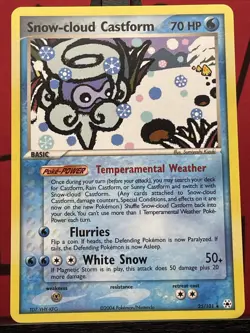 Snow-cloud Castform 25/101 EX Hidden Legends Rare Regular Pokemon Card - Image 3