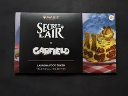 MTG Secret Lair Garfield Food Token Lasagna - Magic Cats are the Best - NEW - Image 1