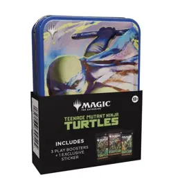 MTG TMNT 5 Tin Booster Collection Magic Gathering Ninja Turtles Sealed Box Set - Image 4