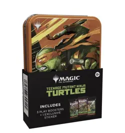 MTG TMNT 5 Tin Booster Collection Magic Gathering Ninja Turtles Sealed Box Set - Image 5