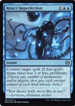 Reject Imperfection Phyrexia: All Will Be One Foil NM 67 - Image 1