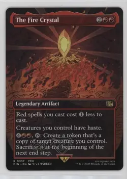 The Fire Crystal (Borderless) Foil Magic: Final Fantasy FIN #0337 - Image 1