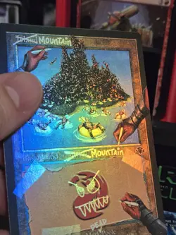 MTG - Secret Lair Deadpool: I Fixed It (You're Welcome) - Mountain #7126 - FOIL - Image 3