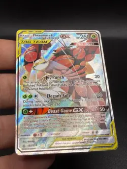 Pheromosa & Buzzwole GX 192/214 Ultra Rare Unbroken Bonds Pokemon Holo NM HJ3 - Image 2