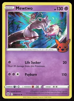 Mewtwo 056/172 2022 Holo Promo Trick or Trade BOOster Pokemon - Image 1