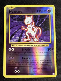 Mewtwo 2016 Pokemon XY Evolutions Reverse Holo #51/108 - Image 1